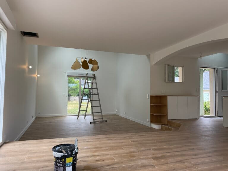 chantier peinture interieur